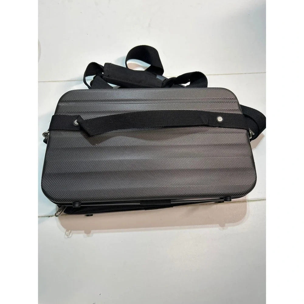 Aerolite Hard Luggage Bag Grey Hard Shell Carry On Holdall‎ Shoulder Strap